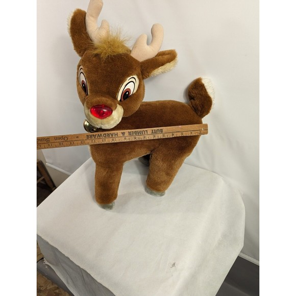VTG Applause 20” RUDOLPH The Red Nosed Reindeer Musical Light-Up Standing Plush - Picture 8 of 8